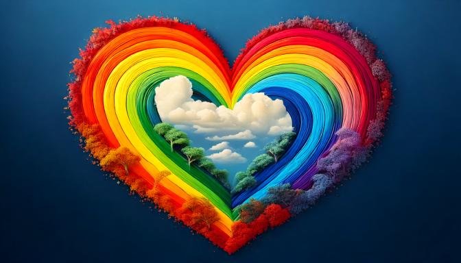 Cuales son los colores del arcoíris y su significado 1 Firefly arco iris en forma de corazon 35688 Cuales son los colores del arcoíris y su significado
