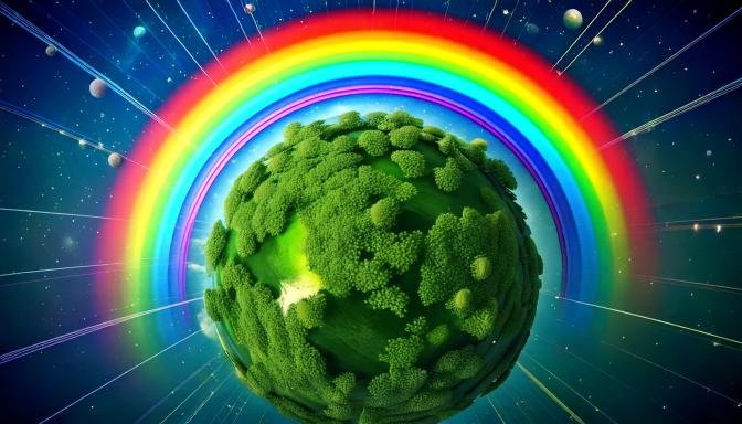 7 Colores del arco iris: Un fenómeno lleno de magia y ciencia 1 Firefly arco iris rodeando el planeta verde 76228 7 Colores del arco iris: Un fenómeno lleno de magia y ciencia