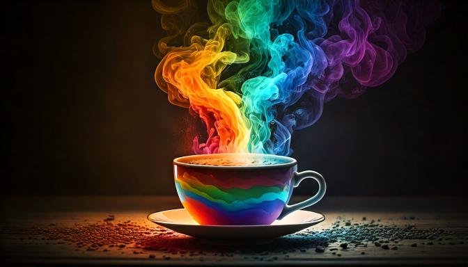Cuántos colores tiene el arcoíris y su significado 1 Firefly un arco iris de humo saliendo de una taza de cafe 67075 Cuántos colores tiene el arcoíris y su significado