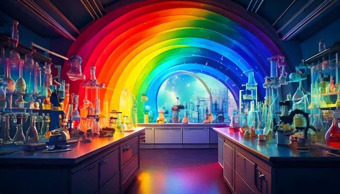 Fotos de arcoíris: capturando la belleza de la naturaleza 1 Firefly un arco iris en un laboratorio de ciencias 71512 Fotos de arcoíris: capturando la belleza de la naturaleza