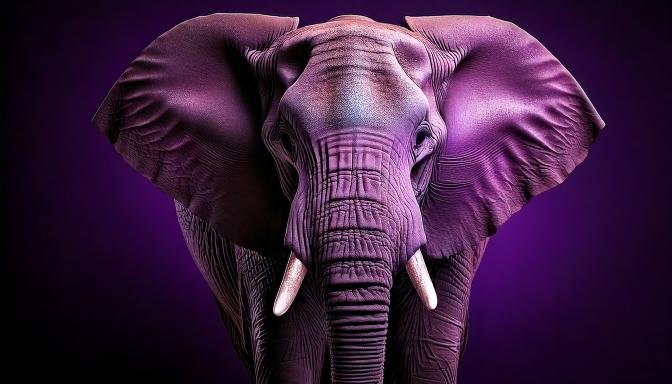 Firefly animal elefante violeta 94131 COLOR VIOLETA